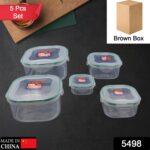Kitchen Storage Containers Set – Fridge Organizer Lunch Boxes (5 Pcs) - Image 2