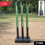 Cricket Stump Set with Heavy Base Stand (1 Set) - Image 2