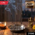 Stainless Steel Lotus Agarbatti Stand SIA-5 (1 Pc) - Image 2