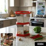 Manual Hexa-Style Hand-Operated Chilli Cutter (1 Pc) - Image 2