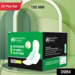 Sanitary Pantyliners with Neem & Aloe Vera – Ultra Thin (24 Pcs) - Image 2