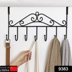 Over The Door Hanger Rack 7 Hooks Decorative Ognazier Hook (1 Pc) - Image 2