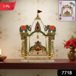 Traditional Decorative Pooja Jhula Mandir (1 Pc) - Image 2