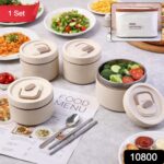 Bento Style Lunch Box Set with Multiple Containers & Carry Bag - Image 2