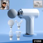 Electric Vibrating Massage Gun with Multiple Interchangeable Heads - Image 2