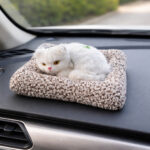 Soft Plush Cute Cat Car Dashboard Showpiece Toy (1 Pc)
