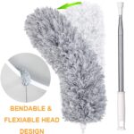 Microfiber Dusters for Cleaning, Telescoping Feather Duster with 100 inches Extendable Handle Pole, Dusting Cleaning Tools for Cleaning High Ceiling, Ceiling Fan, Blinds, Cobwebs, Furniture, Cars - Image 8