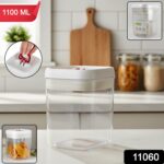 Airtight Lock & Seal Transparent Kitchen Storage Container (1100 ML) - Image 2