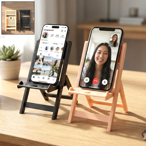 Mini Chair Shape Mobile Stand Holder for Desk