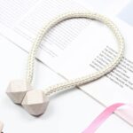Non-Magnetic Curtain Tiebacks: Decorative Pearl Design (2 Pc (Without Magnet Buckle) - Image 4