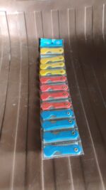 Multicolour Mini Paper Cutter Knife Pencil Knife (Pack of 12) - Image 9