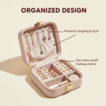 Mini PU Leather jewellery Box for Travel & Storage - Image 2