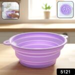 Multipurpose Folding Silicone Facial Ice Bath Bowl - Image 2