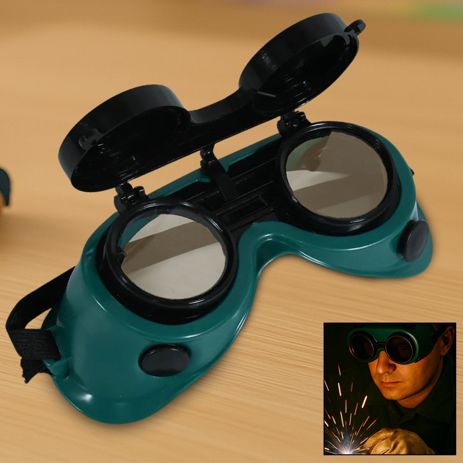 8507_safety_welding_goggles.jpg Safety Welding Goggles Anti Radiation Goggles Protective Goggles - Image 1