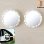 White Round Car Blind Spot Rear View Mirror Set
