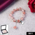 Elegant Crystal Beaded Charm Bracelet - Image 2