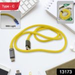 Type C data cable Fast Charging With Light (1 Mtr. / 1 Pc) - Image 5