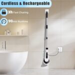 9-in-1 Electric Cleaning Brush with Long Extendable Handle (1 Set) - Image 5