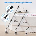 9-in-1 Electric Cleaning Brush with Long Extendable Handle (1 Set) - Image 8