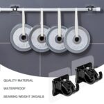 Wall-Mounted Adjustable Bathroom Hanging Rod (1 Pc) - Image 3