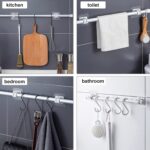 Multipurpose No-Drill Wall Mounted Adhesive Towel Rod Holder (1 Pc) - Image 7