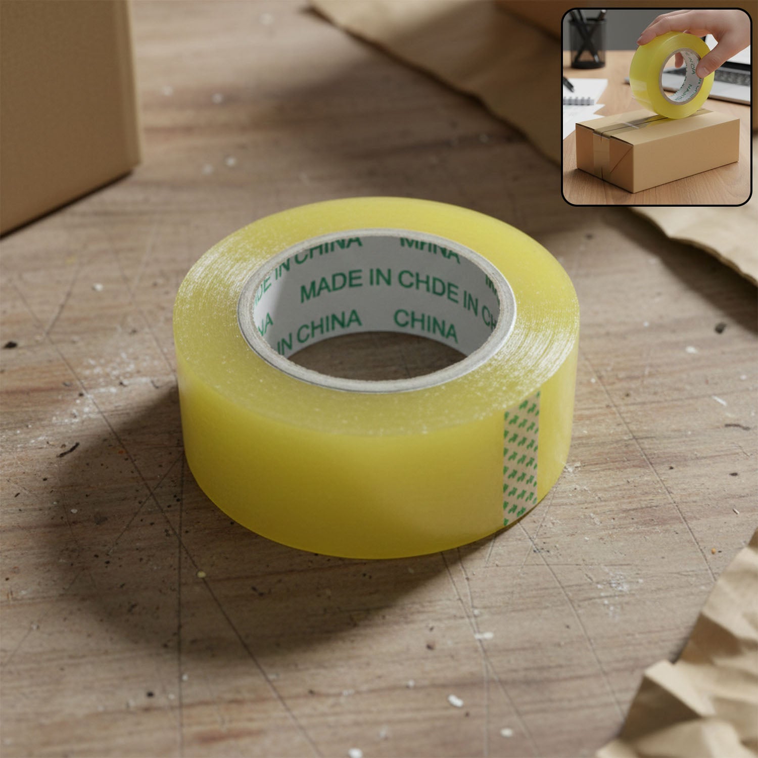 Transparent Packaging Adhesive Tape Roll