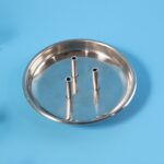 Stainless Steel Lotus Agarbatti Stand with Triple Stick Holder (1 Pc) - Image 7