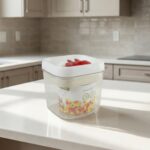 Airtight Storage Container with Red Lid (1 Pc) - Image 3