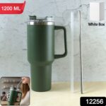 Extra Large Insulated Travel Mug, Tumbler (1200ML - 1 Pc / Mix Color) - Image 2