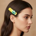Cute Apple Design Hair Clip Set (4 Pc) - Image 4