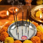 Stainless Steel Lotus Agarbatti Stand SIA-5 (1 Pc) - Image 4