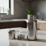 Stainless Steel Baby Feeding Bottle 200ML - Image 5