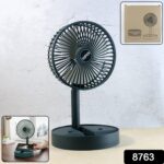 Rechargeable Desktop Table Fan Mobile Phone Holder (1 Pc) - Image 2
