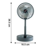 Rechargeable Desktop Table Fan Mobile Phone Holder (1 Pc) - Image 6