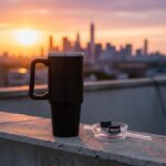 890 ML Large Capacity Insulated Travel Mug / Tumbler Black color (1 Pc) - Image 8