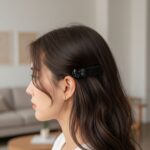 Elegant Black Bow Decorative Hair Clips (3 Pc) - Image 4