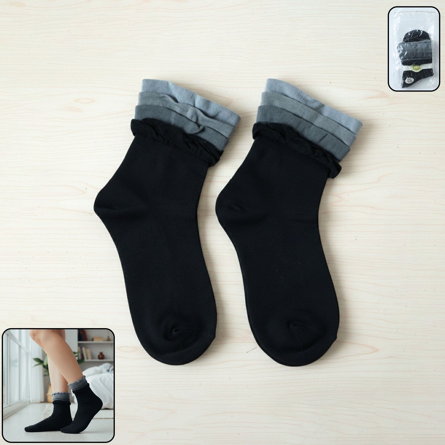 Comfortable Ankle Length Everyday Wear Socks