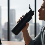 Stainless Steel 1000ml Flip-Top Reusable Sports Water Bottle – 1 Pc - Image 3