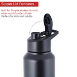 Stainless Steel 1000ml Flip-Top Reusable Sports Water Bottle – 1 Pc - Image 7