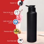 Stainless Steel 1000ml Flip-Top Reusable Sports Water Bottle – 1 Pc - Image 8