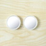 White Round Car Blind Spot Rear View Mirror Set (2 Pc) - Image 8