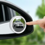 White Round Car Blind Spot Rear View Mirror Set (2 Pc) - Image 3
