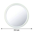 White Round Car Blind Spot Rear View Mirror Set (2 Pc) - Image 6
