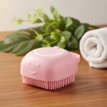 Silicone Massage Bath Body Brush with Built-In Soap Dispenser (1 Pc) - Image 7