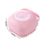 Silicone Massage Bath Body Brush with Built-In Soap Dispenser (1 Pc) - Image 6
