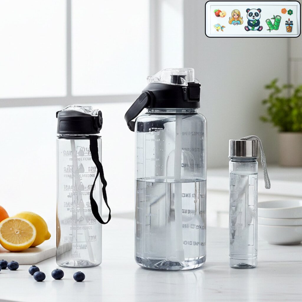 3 in 1 Multipurpose Water Bottle Set
