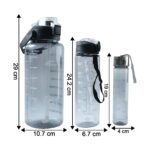 3 in 1 Multipurpose Water Bottle Set(2000 ML+ 900 ML+ 500 ML, 3 Pc Set) - Image 6