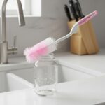 Bottle & Nipple Cleaning Brush with 360° Rotary Handle (1 Pc) - Image 3