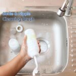 Bottle & Nipple Cleaning Brush with 360° Rotary Handle (1 Pc) - Image 4