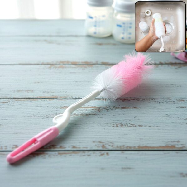 Bottle and Nipple Cleaning Brush with 360 Degree Rotary Handle
